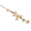 100 Artificial Daisy Flowers Flower Heads Bridal Clips Foral Craft DIY Beige