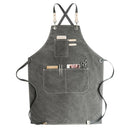 Canvas Cook Apron Barista Bartender Chef Hairdressing Apron Catering Unifor V1W4
