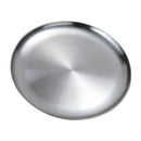 2pcs Stainless Steel Round Without Lid Serving Dish Platter Kitchen Buffet