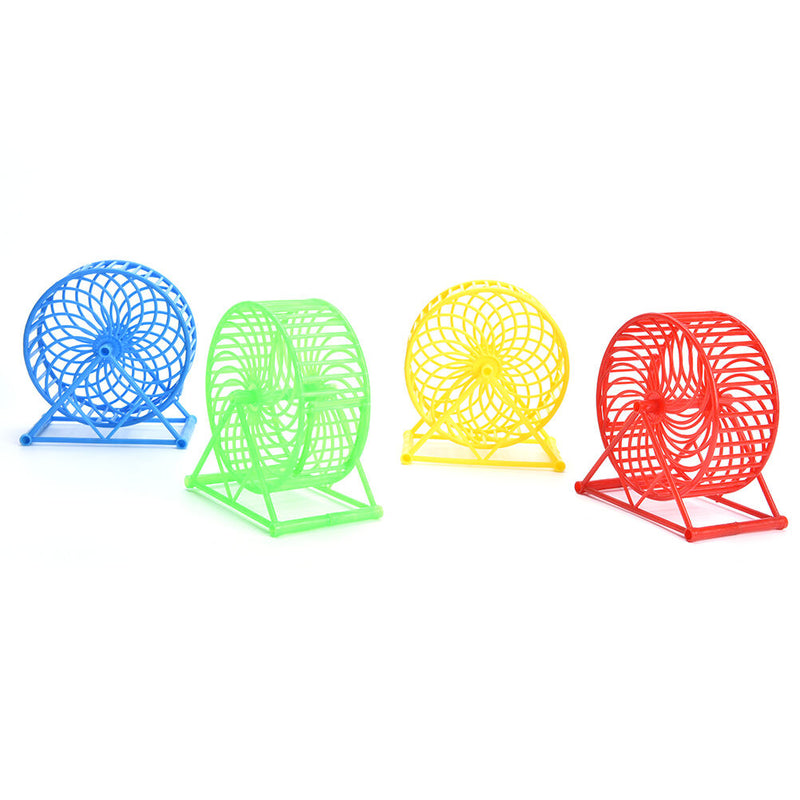 Wheel Running Exercise Plastic Scroll Silent Hamster Mouse Rat Gerbil Pet To FT