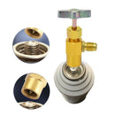 R134A Refrigerant Dispenser Thread Valve Bottle Opener with Tank Adapter fo