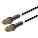 LED Turn Signal Lights High Light Efficiency No Thermal 2pcs 12V Motorcycle Ambe