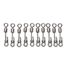 10x Steel Quick Lock Swivels Interlock Snap Fishing Lure Tackles Carp Fishin&M