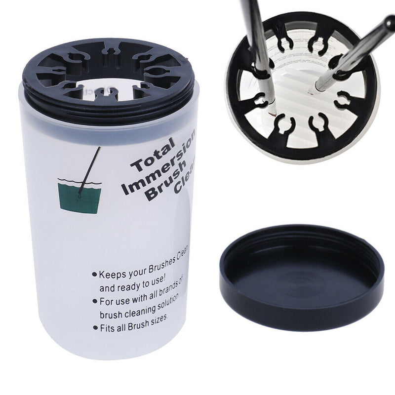 Nail Art Brush Cleaning Soaker Bottle Polish Remover Container Cup Empty Hold Hn