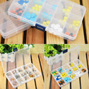 15 Detachable Clear Plastic Divided Storage Box Rhinestone  Nail Art Tips