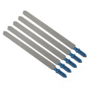 For Bosch T318A HCS 132mm Jigsaw Blade 5Pc for Metal T-Shank Jig Saw Blades Set