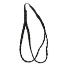 Bohemian Double Hair Braid Plait Headband - Black