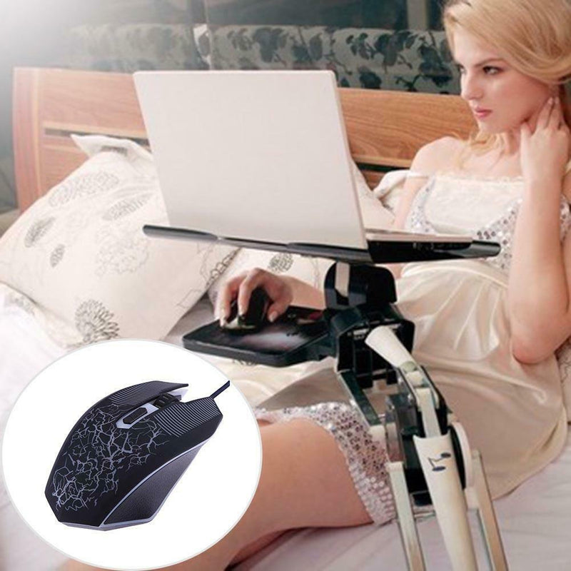 1,600 DPI 4 Buttons LED Backlight Wired Optical Gaming Mouse for PC Laptop A