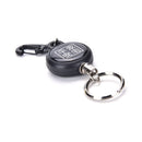 Retractable Card Holder Steel Recoil Ring Belt Clip Pull Key Chain Keyring CordZ