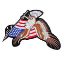 Bald Eagle American Flag Sew on Embroidered Patch Applique for Jeans Jackets