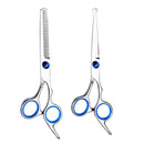 2x 6.7'' Barber Metal Haircutting Thinning Scissors Shears W/ Finger Insert