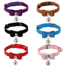 Adjustable Pet Kitten Cat Puppy Safety Collar Bell Buckle Neck Strap Red