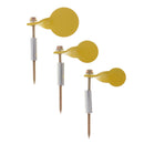 3pcs Spinner Targets w/ Round Plate, 2.5cm/1'', 3cm/1.2'', 4cm/1.6''
