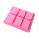 6-cavity Loaf Silicone Silicon Ice Mold Cake Baking Pan Mold Bake Oven Pan