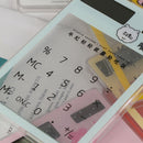 Transparent Cartoon 8digit Solar Energy Mini Portable Calculator School Suppl Kw