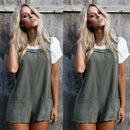 Women Holiday Mini Playsuit Ladies Summer Straps Pockets Jumpsuits Shorts P