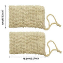 30 Pack Natural Sisal Soap Bag Exfoliating Soap Saver Pouch Holder Z9X2