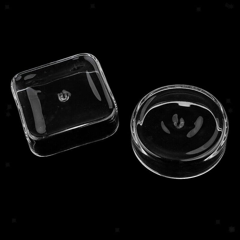 2 Pieces Shrimp Feed Plate Kitchen Accessories Comfortable Glass Material