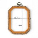 Practical Cross Stitch Machine Bamboo Frame Embroidery Hoop Ring Hand DIY N H4H5