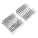 2 Pack Aluminum Radiator Heat Sink Cooling Fin for PC CPU & LED Chip & Power