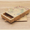 12 Set/Pack Color Printed Jewelry Necklace Packing Boxes Gift Box, Plum Blossom