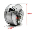 Z011 Mini Lathe Drill Zinc Alloy Three Jaw Chuck Clamp with Connecting Rod