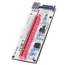 PCI-E 1x to 16x Adapter Video Extender Card with 3 Power Ports Mining Cable A