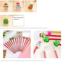Christmas Pencil With Eraser Tops Kids Teacher Xmas stationery Party Studen N4Q2