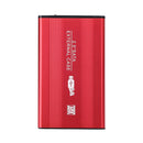 Aluminum 2.5 inch External HDD SSD Box USB SATA3.0 Hard Drive Disk (Red) A