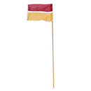 Safety Bike Cycling Traffic Warning Flag 14.2'' x 14.2'' Orange Red