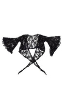 Sexy Belly Dance Dancing Lace Blouse Choli Top Bra Dancewear Costumes-Black