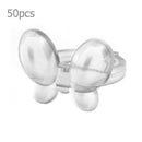 50pcs/set Butterfly Nail Polish Display False Nails Ring Tool (Transparent)
