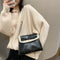 Retro Splicing Leather Plush Chain Tote Autumn Women Shoulder Messenger Bag