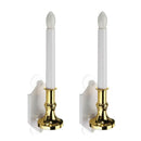 Solar Powered LED Candle Lights with 2 Suction Cups for Christmas Holiday Window