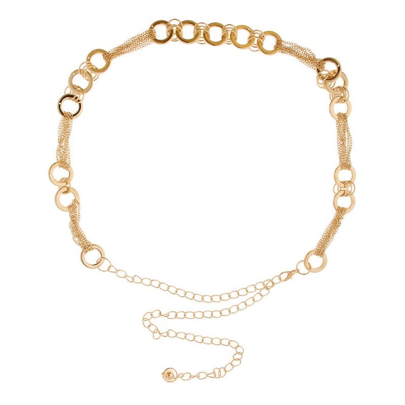 Women's Fashion Metal Belly Chain Waistband Body Charm Dress Belt Necklace