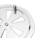 4x 316 Stainless Steel Round Marine Louver Air Vent Ventilation Gille Cover