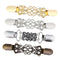 Retro Shawl Clips with Chain - Pack of 4 - Cardigan Sweater Clips Clasp,