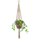 4 Pcs Macrame Plant Hangers Indoor Outdoor Hanging Planter Basket Jute Rope