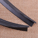 4X Car Wheel Eyebrow Protector Lip Arch Trim Fender Strip Carbon Fiber Rubber