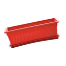 Rectangular Flower Pot Color Plastic Plant Planter Saucer Garden Red Plastic