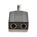 1/4" Stereo Plug Adapter to 2-way 6.35mm Stereo Jack Headphone Y Splitter S Nw