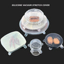 6pcs Reusable Silicone Wrap Food Cover Fruit Fresh Bowl Lid Kitchen Tools