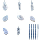 8 Pcs Clear Jewelry Silicone Molds And 5 Pcs Plastic Droppers, Jewelry Resi