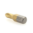10pcs 1/4 PH2 Titanium Coated Cross Magnetic Screwdriver Bits 25mm Length