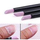 5x quartz nail cuticle pusher finger dead skin remover nail sciss lj