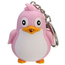 Cute Penguin Keyring Led Torch With Sound Keychain Christmas Xmas Party Fav O7U1