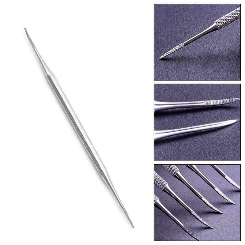 Toe Nail File Ingrown Satin Edge Stainless Steel Pedicure File Favor Double L4H7