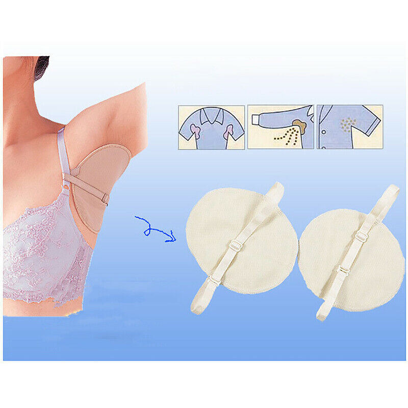 1 Pair Underarm Sweat Shield Pad Washable Armpit Sweat Absorbing Guards Sho T6L2