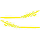 Plaid Stripes Car Graphic Stickers Vinyl Auto Body Side Skirt Decals Decoration