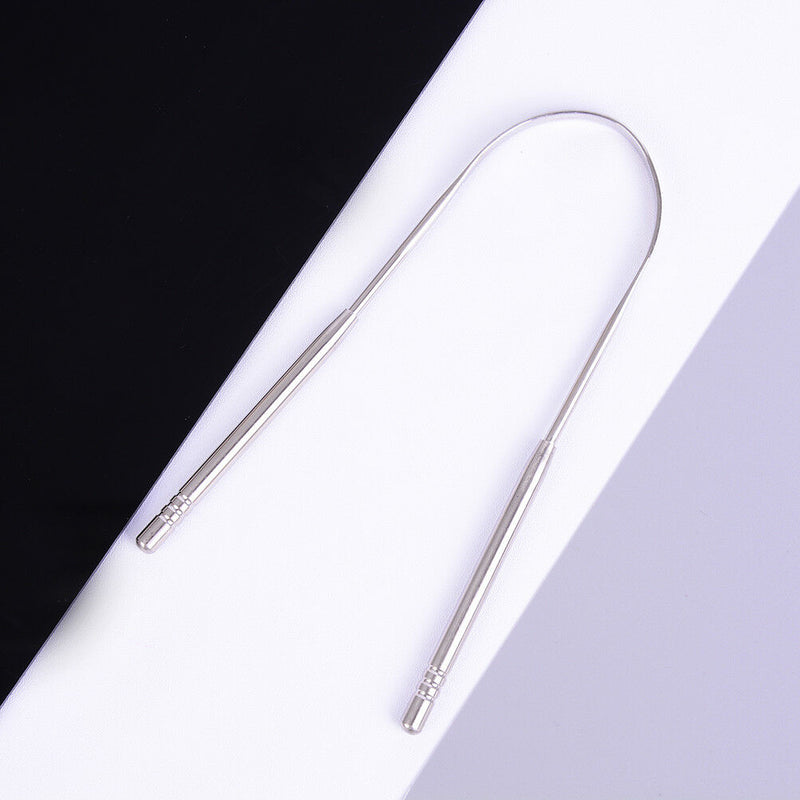 Stainless Steel Tongue Scraper Cleaner Fresh Breath Cleaning Tongue Care Too Gw